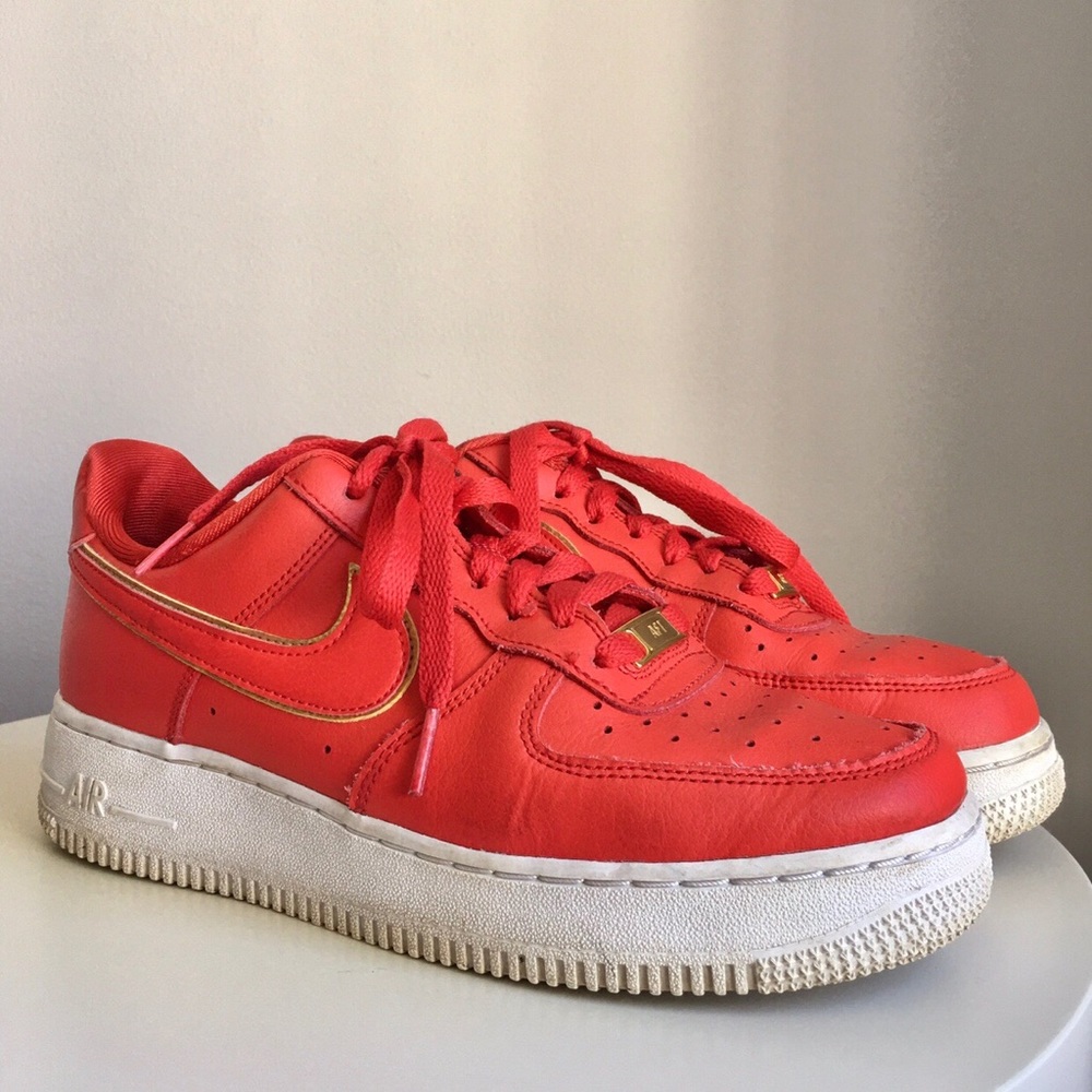 Nike Air Force 1s | University Red and Gold | size 7.5